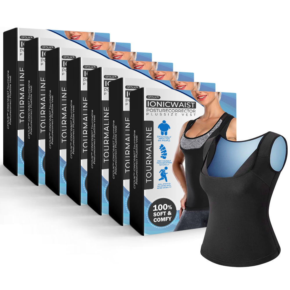 Gilet correcteur de posture grande taille IONICWAIST à la tourmaline