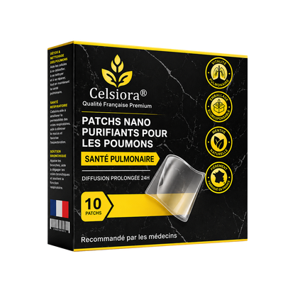 💥💝Celsiora® Patchs Nano Purifiants pour les Poumons (Pour mucus tenace, BPCO, oppression thoracique, essoufflement, toux persistante, pneumonie)