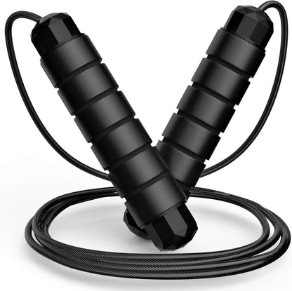 Corde à sauter rapide anti-enchevêtrement avec câble et roulements à billes