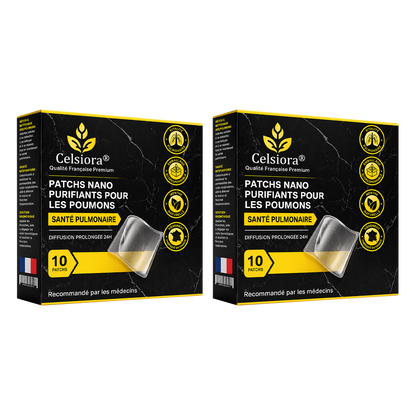 💥💝Celsiora® Patchs Nano Purifiants pour les Poumons (Pour mucus tenace, BPCO, oppression thoracique, essoufflement, toux persistante, pneumonie)