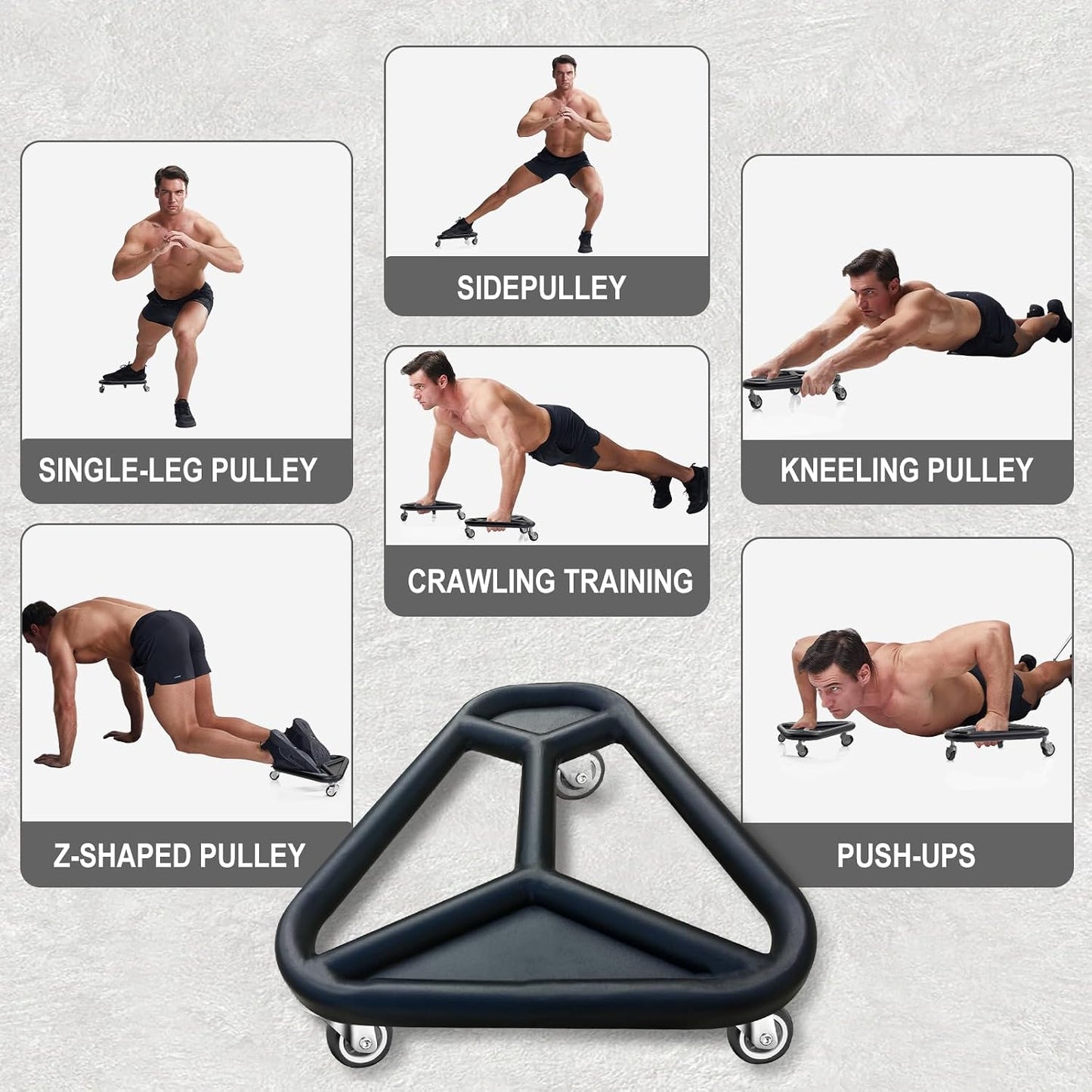 Roue abdominale pour entraînement du tronc – Équipement d’abdominaux extra-large