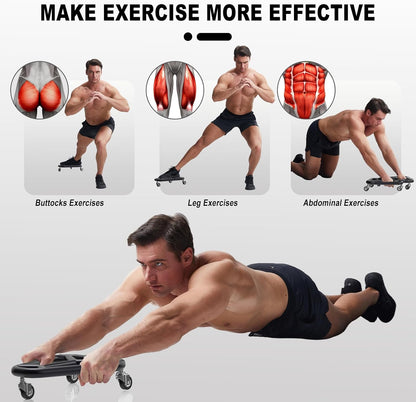 Roue abdominale pour entraînement du tronc – Équipement d’abdominaux extra-large