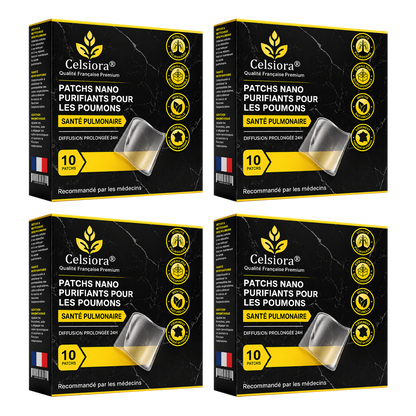 💥💝Celsiora® Patchs Nano Purifiants pour les Poumons (Pour mucus tenace, BPCO, oppression thoracique, essoufflement, toux persistante, pneumonie)