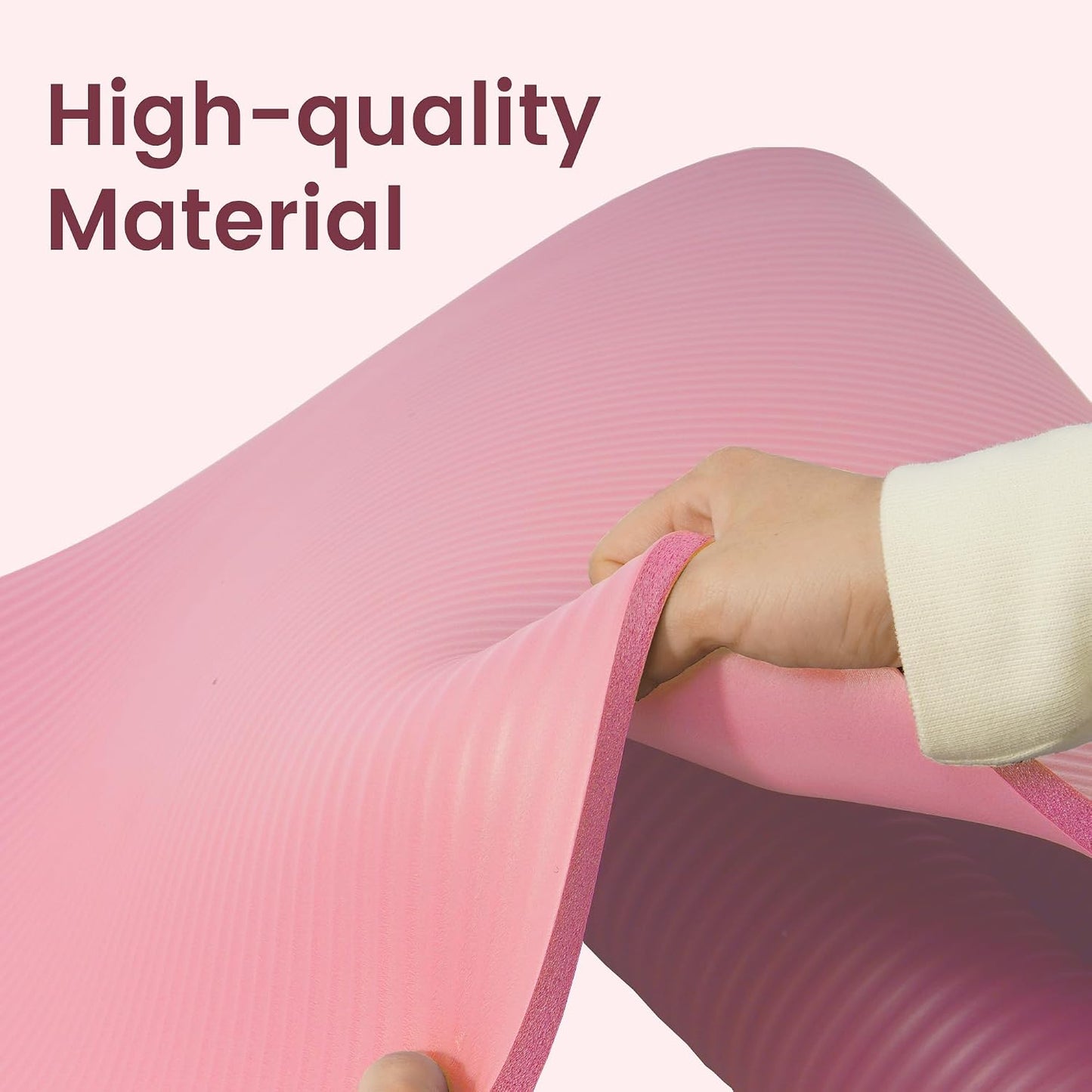 Tapis de yoga anti-déchirure avec sangle de transport