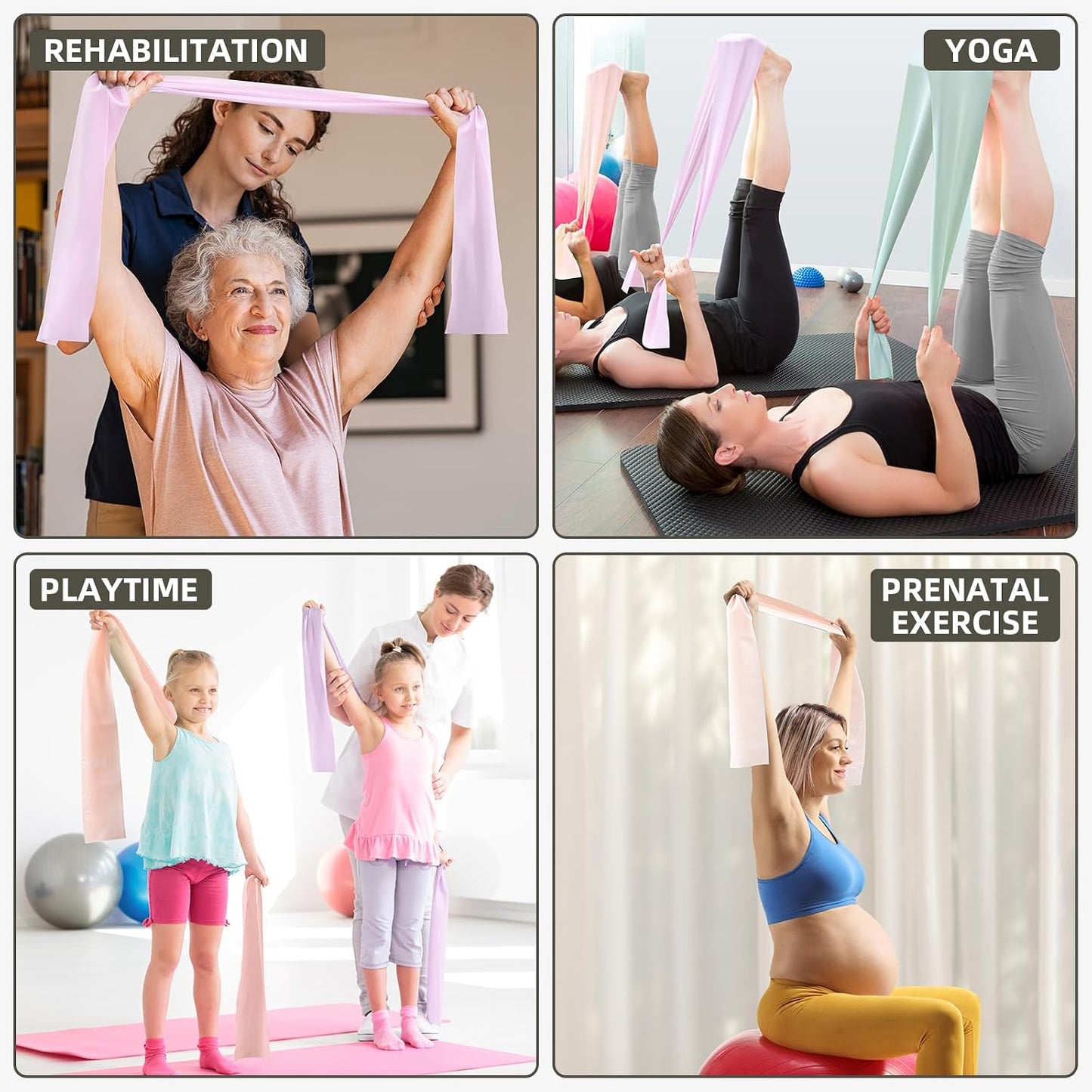 Bandes de résistance pour l’entraînement, bandes d’étirement pour Pilates