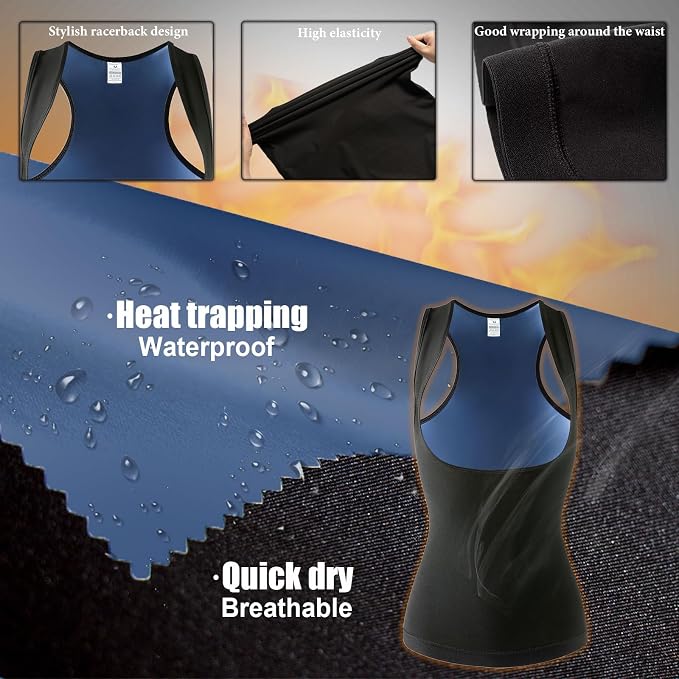 Faja amincissante – T-shirt sauna à sudation intense