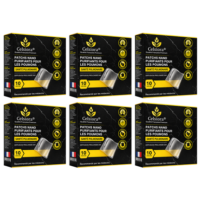 💥💖Celsiora® Patchs Nano Purifiants pour les Poumons (Pour mucus tenace, BPCO, oppression thoracique, essoufflement, toux persistante, pneumonie)