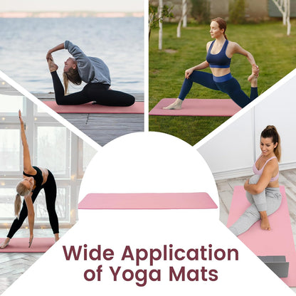 Tapis de yoga anti-déchirure avec sangle de transport