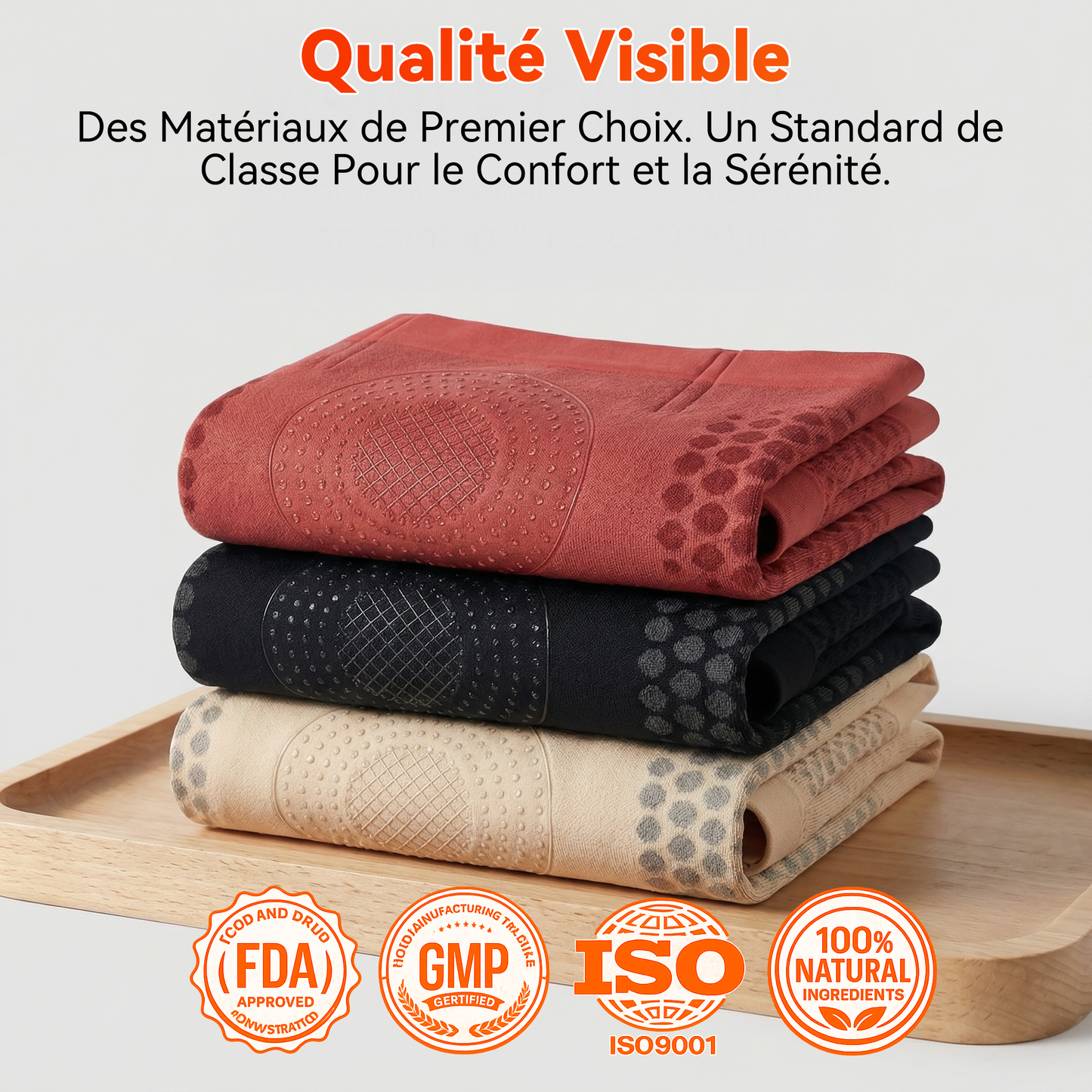 GFOUK® Short 4-en-1 sculptant et brûle-graisse aux microparticules de Moringa et de Berbérine