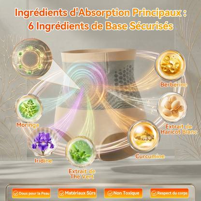 GFOUK® Short 4-en-1 sculptant et brûle-graisse aux microparticules de Moringa et de Berbérine