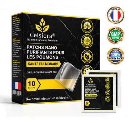 💥💝Celsiora® Patchs Nano Purifiants pour les Poumons (Pour mucus tenace, BPCO, oppression thoracique, essoufflement, toux persistante, pneumonie)